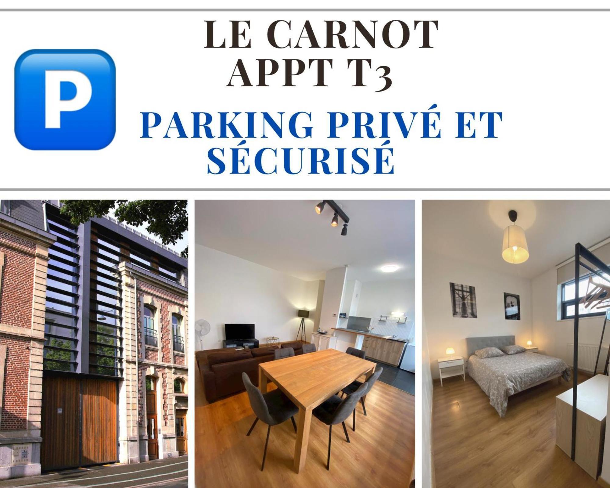 Le Carnot Appartement Avec 2 Chambres Separes Et Parking Privatif Et Securise Arras Kültér fotó